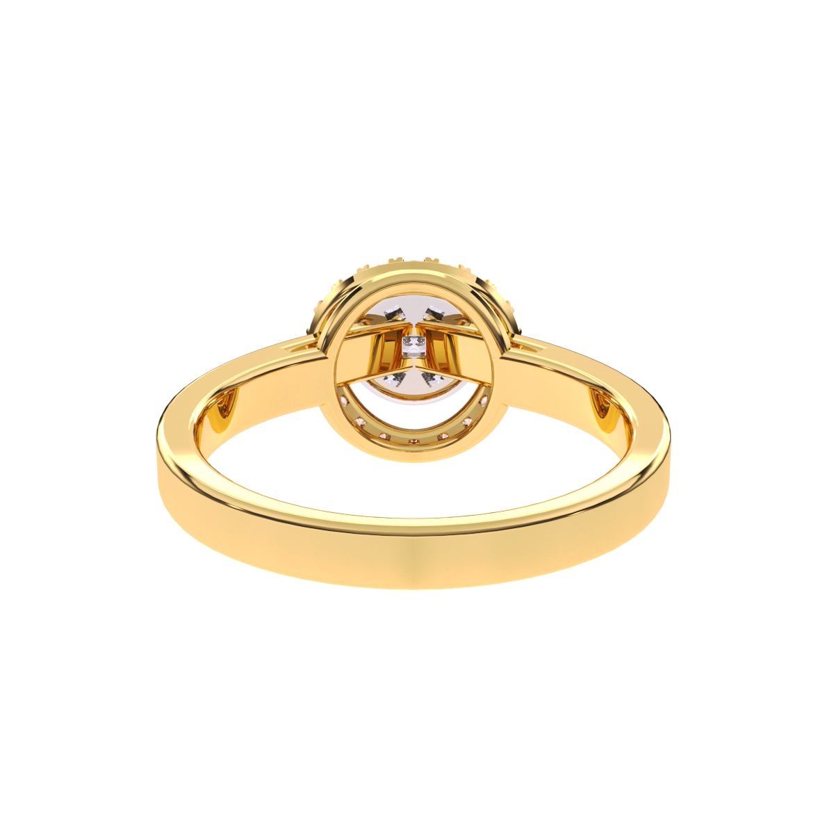 Amazing Round Halo Diamond Engagement Ring